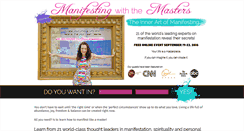 Desktop Screenshot of manifestingwiththemasters.com