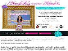 Tablet Screenshot of manifestingwiththemasters.com